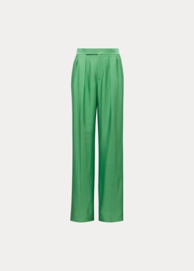 Women's Ralph Lauren Ferra Silk Gabardine Pants | 063148UTZ